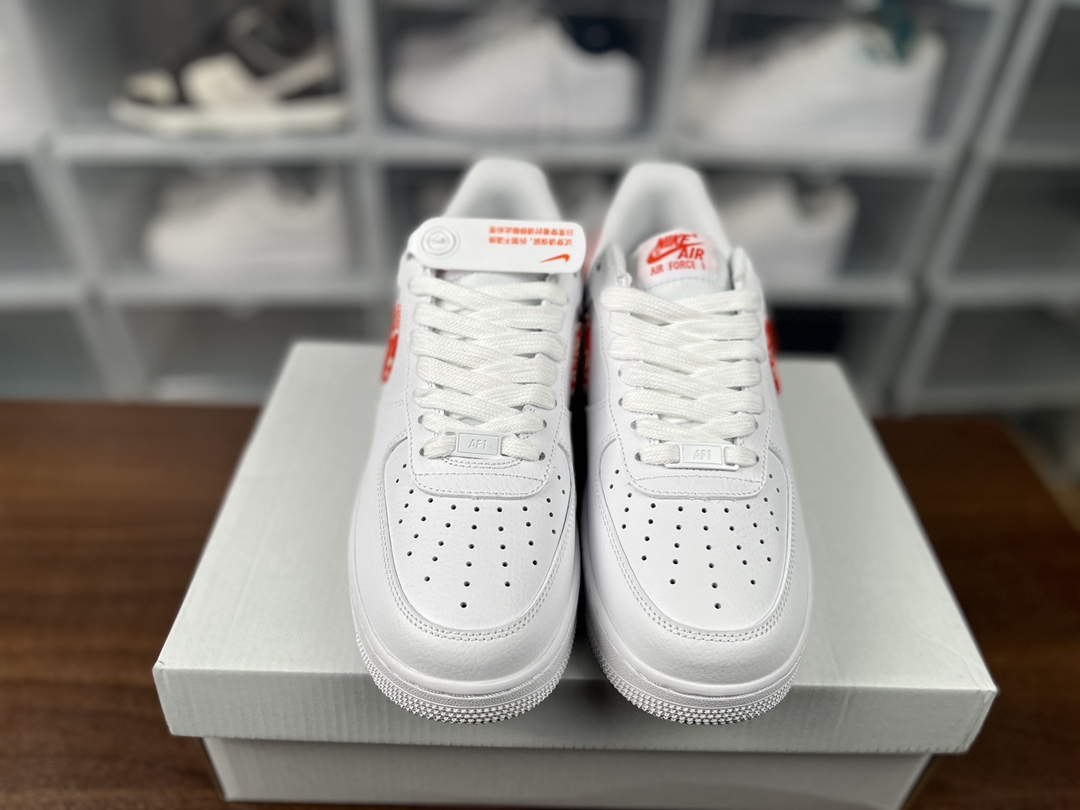 나이키 에어포스 1 '07 로우 오렌지 페이즐리 Nike Air Force 1 '07 Low Orange Paisley DJ9942-102