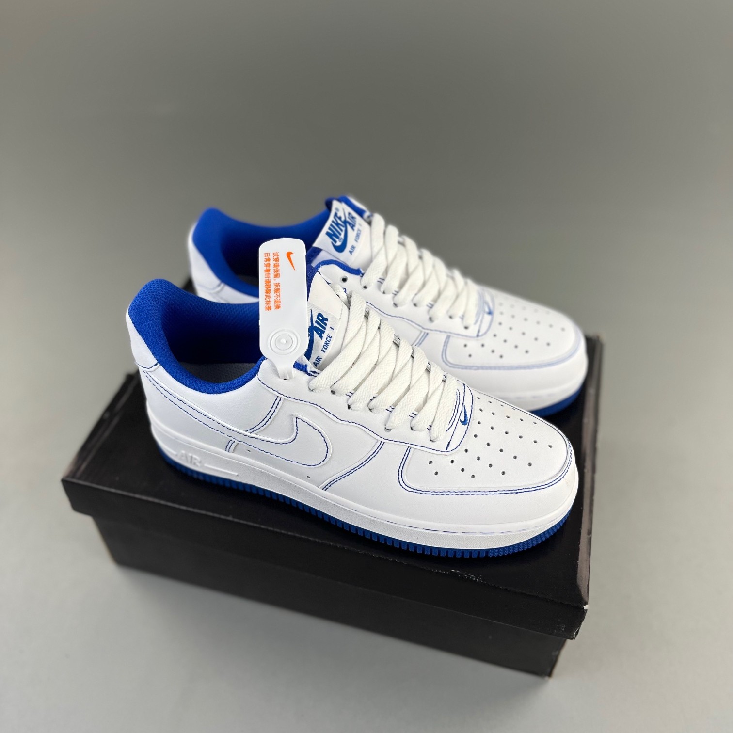 나이키 에어포스 1 '07 스티치 화이트 게임 로얄 Nike Air Force 1 '07 Stitch White Game Royal CV1724-101