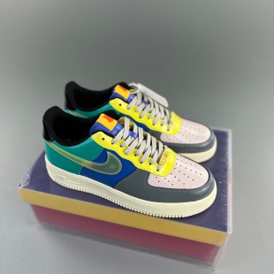 나이키 x 언디핏 에어포스 1 로우 SP 멀티 페이턴트 커뮤니티 Nike x Undefeated Air Force 1 Low SP Multi Patent Community DV5255-001 