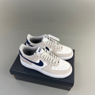 나이키 에어포스 1 '07 라이트 스모크 그레이 미드나잇 네이비 Nike Air Force 1 '07 Light Smoke Grey Midnight Navy FD9748-001