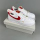 나이키 에어포스 1 '07 에센셜 화이트 짐레드 Nike Air Force 1 '07 Essential White Gym Red CZ0270-104