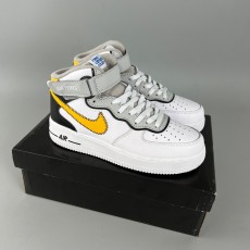 나이키 에어포스 1 미드 '07 LV8 애슬레틱 클럽 화이트 다크 설퍼 Nike Air Force 1 Mid '07 LV8 Athletic Club White Dark Sulfur DH7451-101