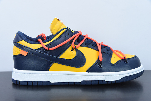 나이키 x 오프화이트 덩크 로우 유니버시티 골드 OW x NK Dunk Low OW CT0856-700