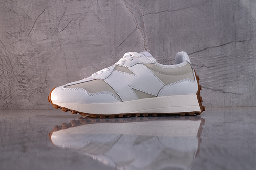 뉴발란스 327 레더 화이트 문빔 New Balance 327 Leather White Moonbeam WS327LA