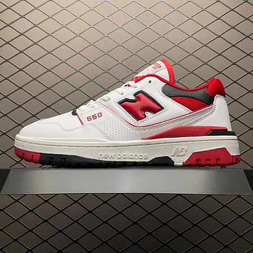 뉴발란스 550 화이트 레드 - D 스탠다드 New Balance 550 White Red - D Standard BB550SE1