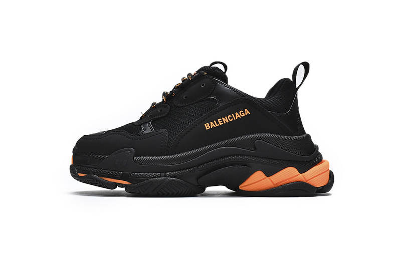 발렌시아가 Triple S Black Orange BLG 10081