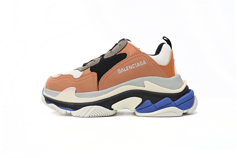 발렌시아가 Triple Black Orange Blue BLG 10079