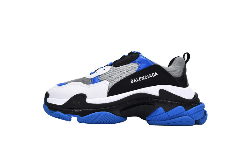 발렌시아가 Triple S Black White Blue BLG 10077