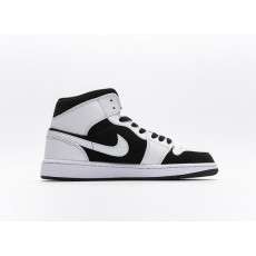 나이키 조던 1 미드 화이트 블랙 Jordan 1 Mid White Black 554724-113