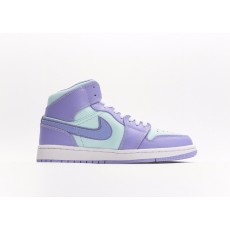 나이키 조던 1 미드 퍼플 아쿠아 Jordan 1 Mid Purple Aqua 554724-500