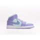 나이키 조던 1 미드 퍼플 아쿠아 Jordan 1 Mid Purple Aqua 554724-500