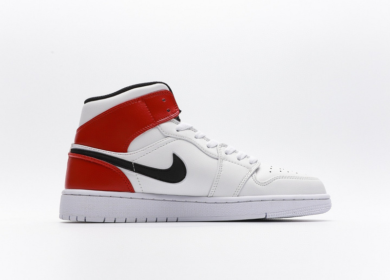나이키 던 1 미드 화이트 블랙 짐레드 (GS) Jordan 1 Mid White Black Gym Red