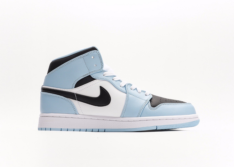 나이키 조던 1 미드 아이스 블루 블랙 (GS) Jordan 1 Mid Ice Blue Black 555112-401