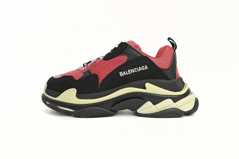 발렌시아가 Triple S Black Red Grey BLG 10070