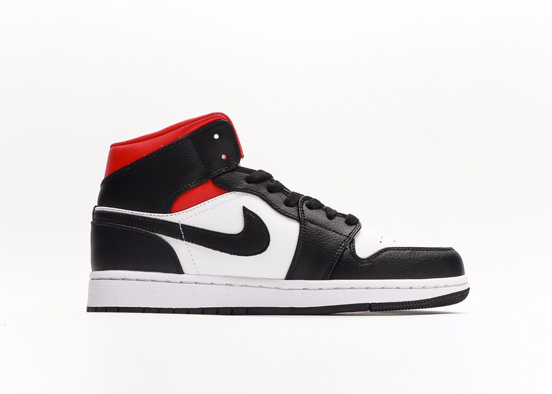 나이키 조던 1 미드 블랙 짐레드 (W) Jordan 1 Mid Black Gym Red BQ6472-061