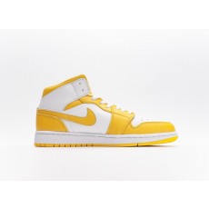 나이키 조던 1 미드 유니버시티 골드 (W) Jordan 1 Mid University Gold BQ6472-117