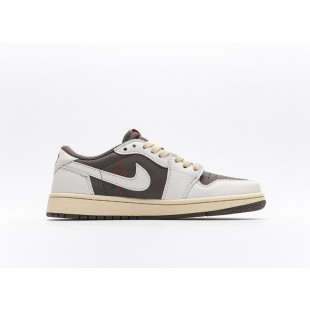 나이키 조던 1 x 트래비스 스캇 레트로 로우 OG SP 세일 앤 리저록 Jordan 1 x Travis Scott Retro Low OG SP Sail and Ridgerock DM7866-162