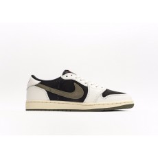 나이키 조던 1 x 트래비스 스캇 레트로 로우 OG SP 미디움 올리브 (W) Jordan 1 x Travis Scott Retro Low OG SP Medium Olive DZ4137-106