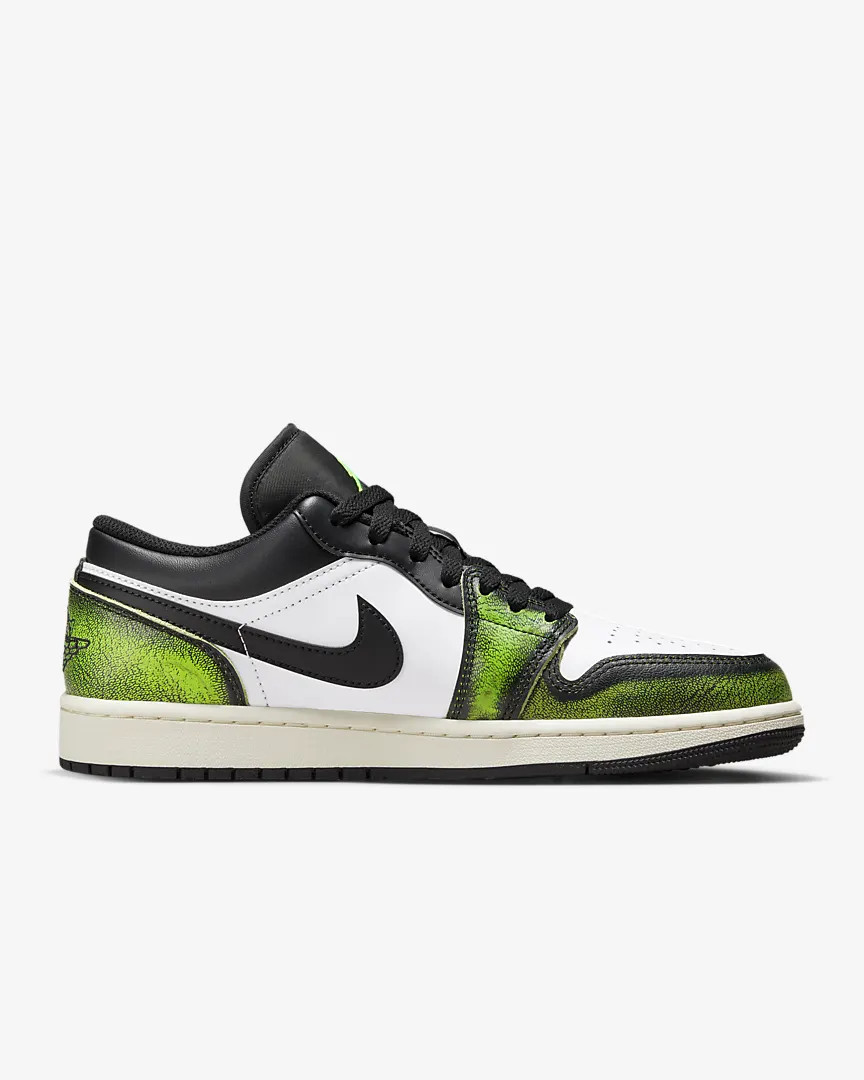 나이키 조던 1 로우 SE 블랙 일렉트릭 그린 Jordan 1 Low SE Black Electric Green DN3705-003