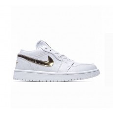 나이키 조던 1 로우 SE 화이트 메탈릭 골드 (W) Jordan 1 Low SE White Metallic Gold CZ4776-100