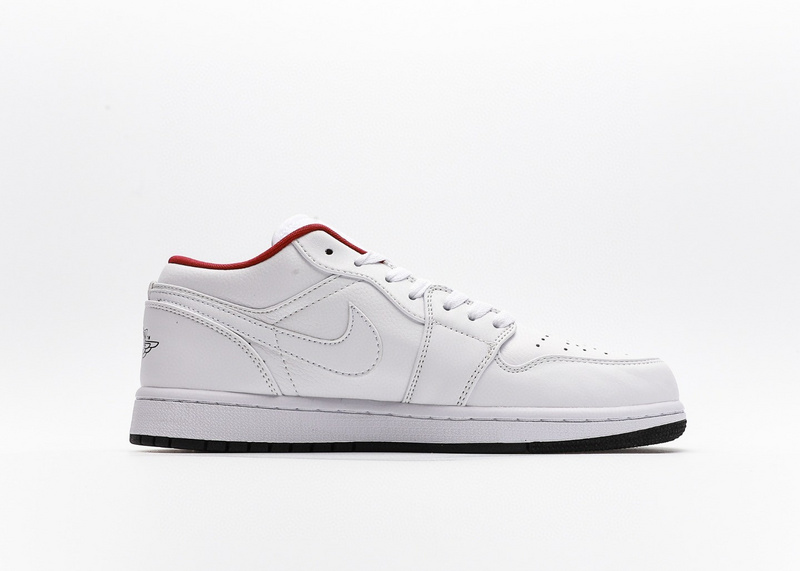 나이키 조던 1 로우 화이트 레드 (GS) Jordan 1 Low White Red 553560-164