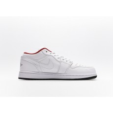 나이키 조던 1 로우 화이트 레드 (GS) Jordan 1 Low White Red 553560-164