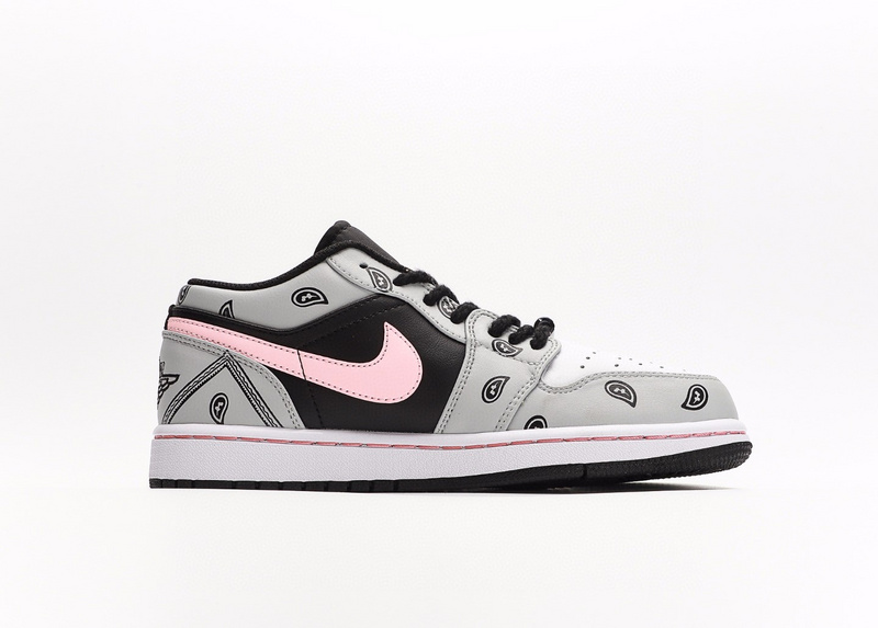 나이키 조던 1 로우 그레이 포그 블랙 블리치드 코랄 Jordan 1 Low Grey Fog Black Bleached Coral 553558-062