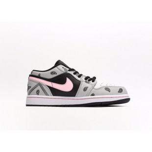나이키 조던 1 로우 그레이 포그 블랙 블리치드 코랄 Jordan 1 Low Grey Fog Black Bleached Coral 553558-062