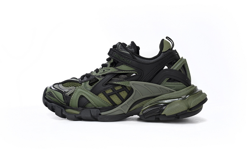 발렌시아가 Track 2 Sneaker Military Black BLG 10193