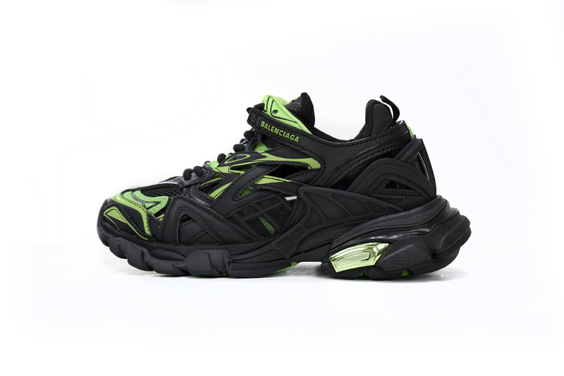 발렌시아가 Track 2 Sneaker Black Green BLG 10183