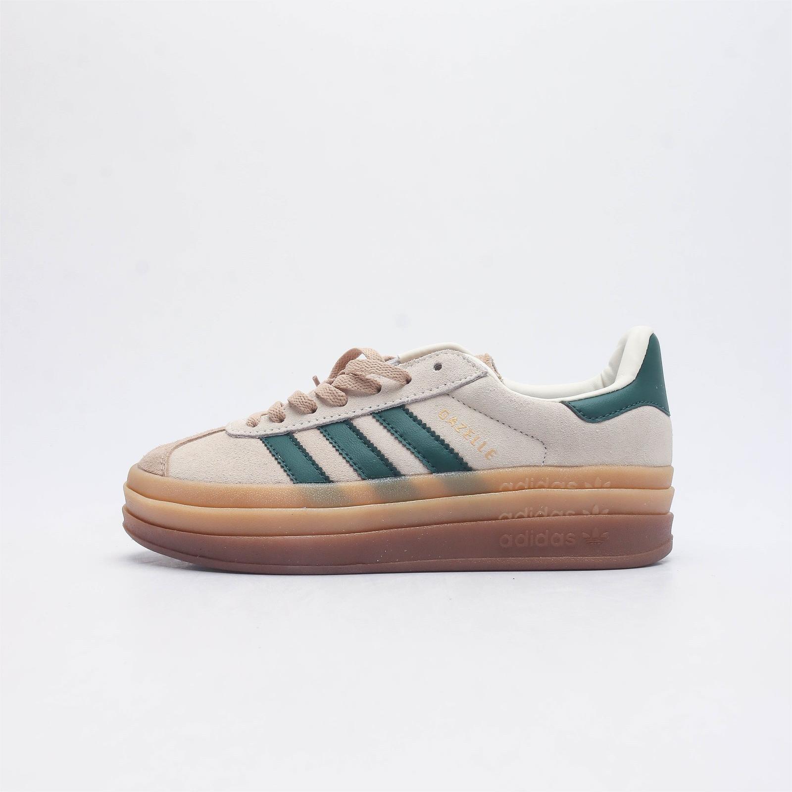 아디다스 가젤 볼드 크림 화이트 컬리지에이트 그린 Adidas Gazelle Bold Cream White Collegiate Green ID7056
