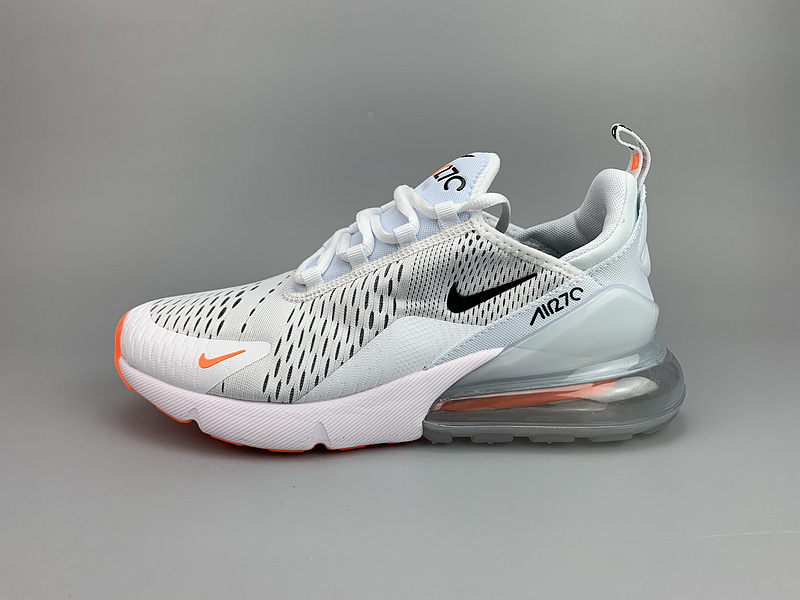 나이키 에어맥스 270 화이트 블랙 토탈 오렌지 Nike Air Max 270 White Black Total Orange AH8050-106