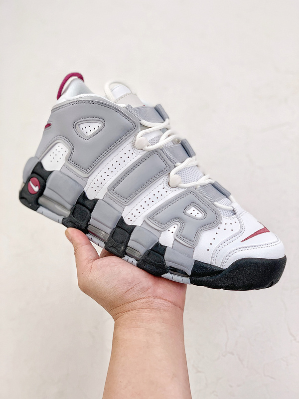 나이키 에어 모어 업템포 로즈우드 앤 울프 그레이 (W) Nike Air More Uptempo Rosewood and Wolf Grey DV1137-100