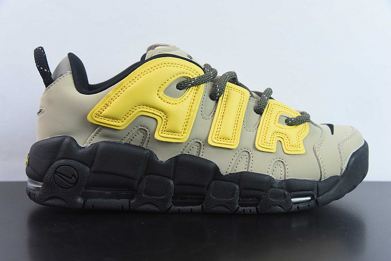 나이키 x 앰부쉬 에어 모어 업템포 로우 비비드 설퍼 앤 라임스톤 Nike x Ambush Air More Uptempo Low Vivid Sulfur and Limestone FB1299-200