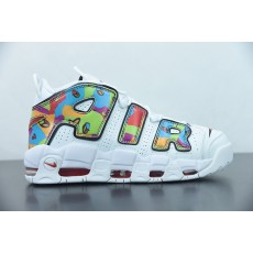 나이키 에어 모어 업템포 피스, 러브, 스우시 Nike Air More Uptempo Peace, Love, Swoosh DM8150-100