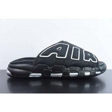 나이키 에어 모어 업템포 슬라이드 블랙 화이트 Nike Air More Uptempo Slide Black White DV2132-001
