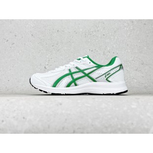 아식스 조그 100 S 화이트 그린 - 2E 와이드 Asics Jog 100 S White Green - 2E Wide 1201A896-100