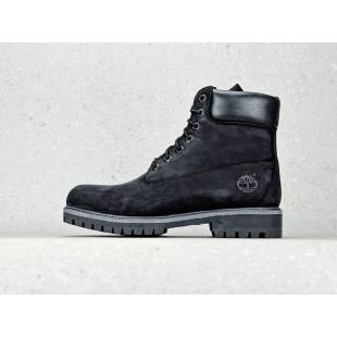 팀버랜드 프리미엄 6인치 워터프루프 부츠 블랙 누벅 Timberland Premium 6 inch Waterproof Boot Black Nubuck TB0100730-011 TML10002