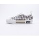 디올 B23 로우 오블리크 캔버스 화이트 & 블랙 Dior B23 Low Dior Oblique White & Black 3SN249YJP-H069