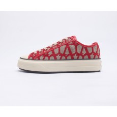 발렌티노 트왈 이코노그라프 토탈루프 로우탑 스니커즈 베이지/레드 valentino Totaloop Vlogo  Low-Top Sneakers Beige/red 2W0S0GX4RWC_J4A