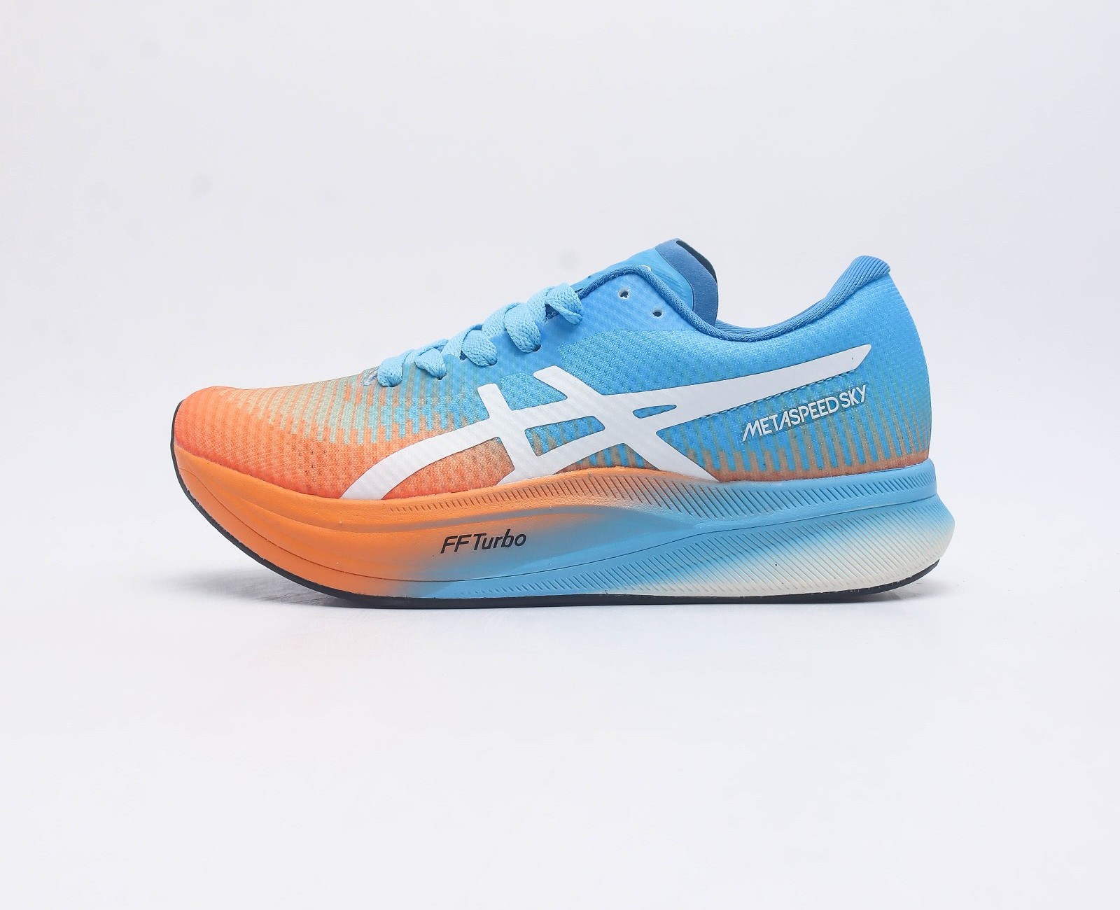 아식스 메타스피드 스카이+ 오렌지 팝 아일랜드 블루 Asics Metaspeed Sky+ Orange Pop Island Blue 1013A115-800
