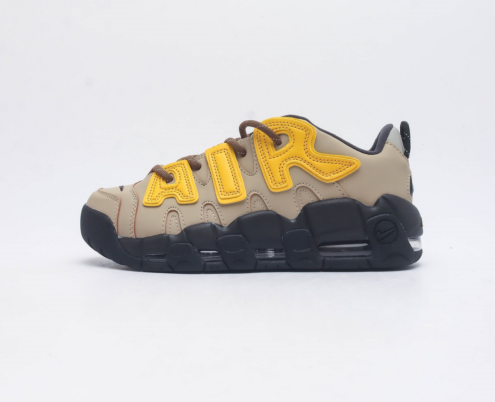 나이키 x 앰부쉬 에어 모어 업템포 로우 비비드 설퍼 앤 라임스톤 Nike x Ambush Air More Uptempo Low Vivid Sulfur and Limestone FB1299-200