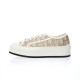 (W) 디올 워크앤디올 플랫폼 스니커즈 메탈릭 스레드 자수 디올 오블리크 코튼 골드 (W) Dior Walk'N'Dior Platform Sneakers Dior Oblique Cotton with Metallic Thread Embroidery Gold KCK385OBL_S49K