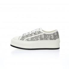 (W) 디올 워크앤디올 플랫폼 스니커즈 그레이 스톤 디올 오블리크 Dior Walk'N'Dior Platform Sneakers Gray Stone Dior Oblique KCK385OBE_S33G