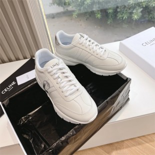 CELINE 셀린느 러너 CR-02 로우 레이스업 스니커즈 화이트/실버 