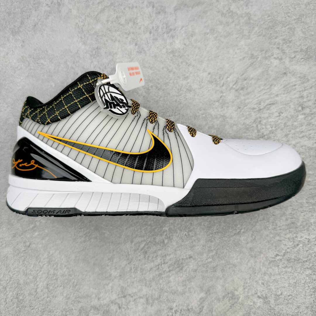 나이키 코비 4 프로트로 화이트 블랙 델 솔 Nike Kobe 4 Protro White Black Del Sol AV6339-101
