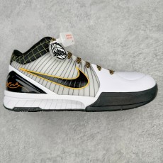 나이키 코비 4 프로트로 화이트 블랙 델 솔 Nike Kobe 4 Protro White Black Del Sol AV6339-101