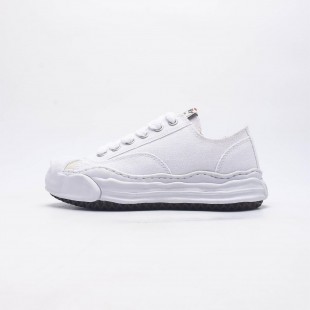 메종 미하라 야스히로 행크 OG 솔 캔버스 로우탑 스니커즈 화이트 Maison Mihara Yasuhiro Hank OG Sole Canvas Low-top Sneakers White A05FW702-WHITE