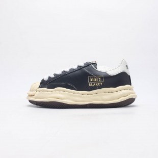메종 미하라 야스히로 블레이키 VL OG 솔 레더 로우탑 스니커즈 블랙 Maison Mihara Yasuhiro Blakey VL OG Sole Leather Low-top Sneakers Black A09FW731-BLACK