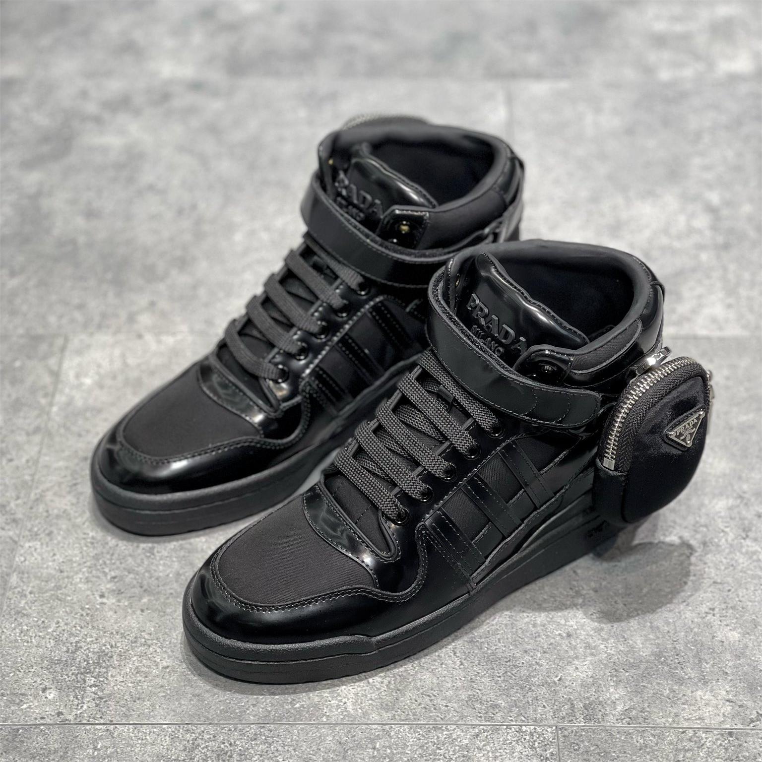 아디다스 x 프라다 리나일론 포럼 하이 블랙 Adidas x Prada Re-Nylon Forum High Black